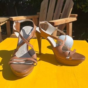 Cathy Jean Brazil Strappy Platform Stilettos